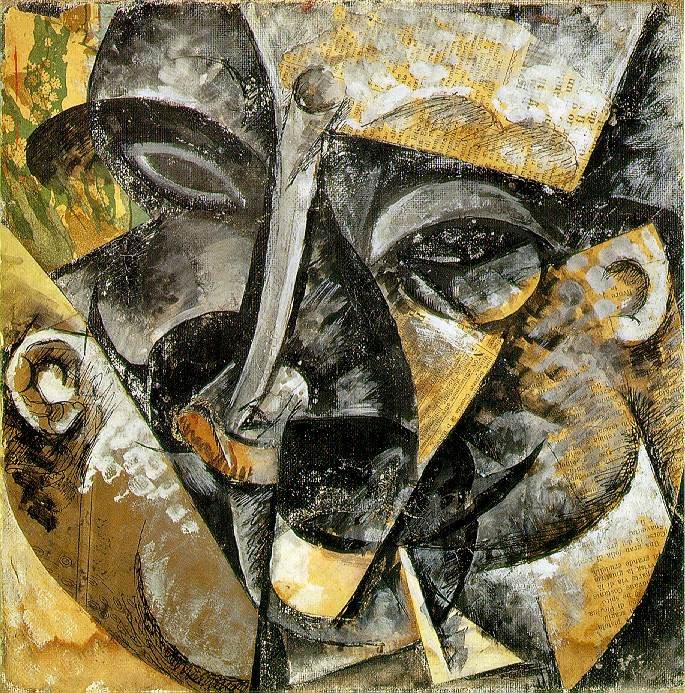 ديناميكية رأس مان بواسطة Umberto Boccioni