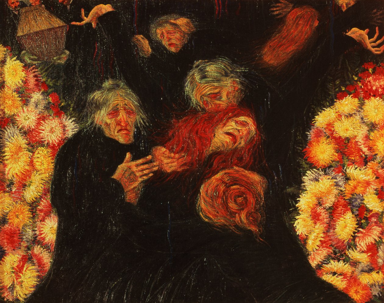 الحداد ، 1910 بواسطة Umberto Boccioni