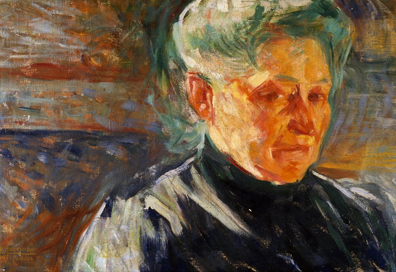 Portrait of Mother بواسطة Umberto Boccioni