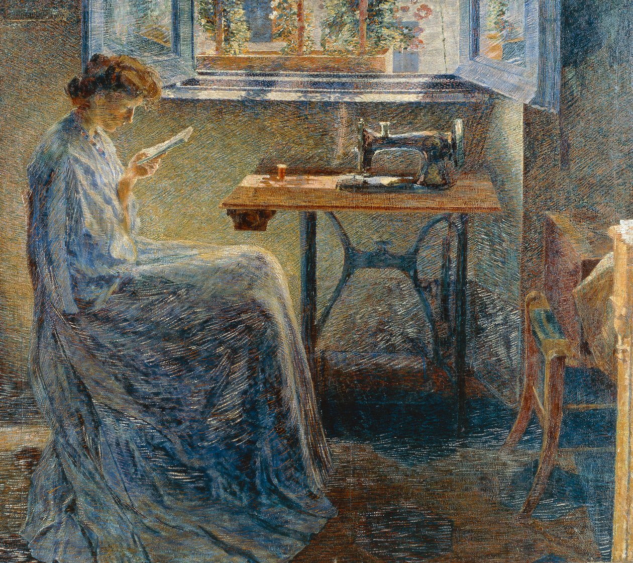 رواية الخياطة بواسطة Umberto Boccioni