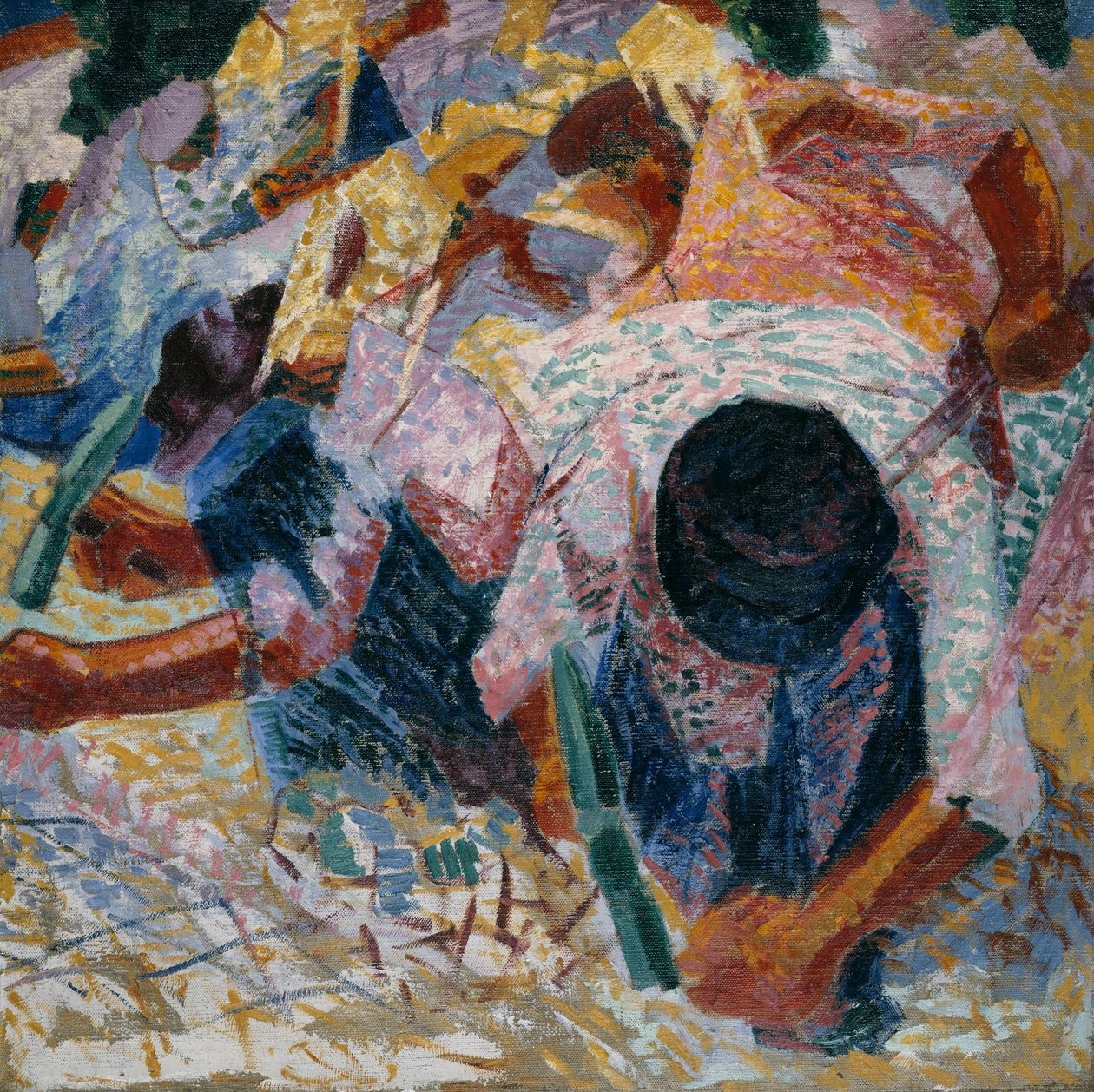 رصف الشارع ، 1914. بواسطة Umberto Boccioni