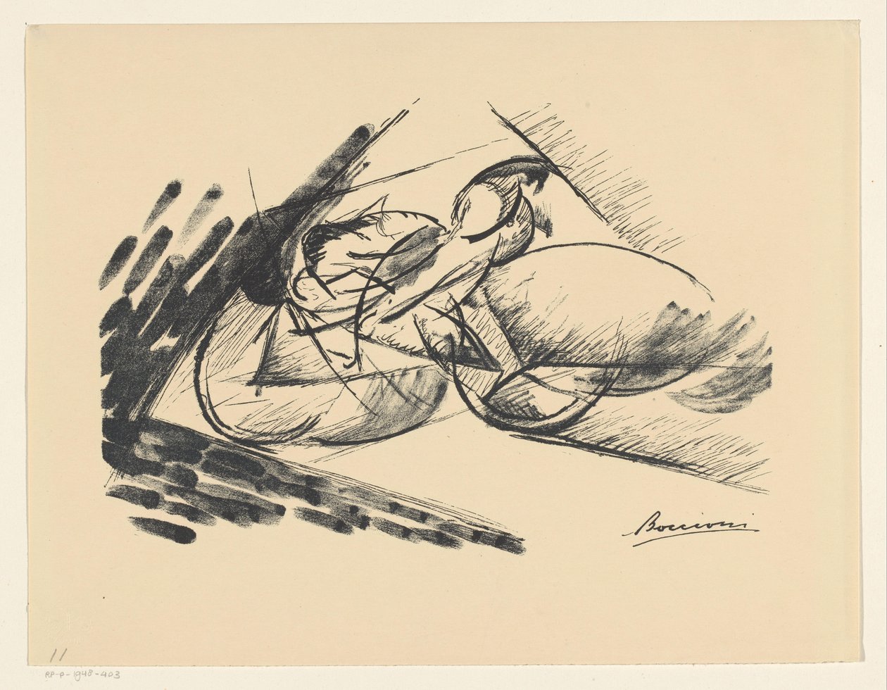 بدون عنوان (السرعة) بواسطة Umberto Boccioni