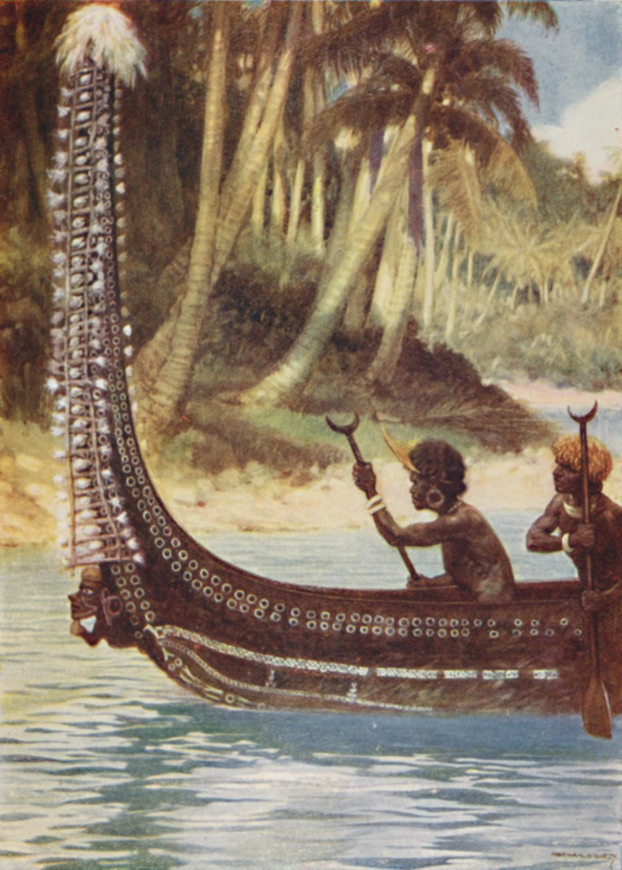زورق جزر سليمان ، 1923. بواسطة غير معروف