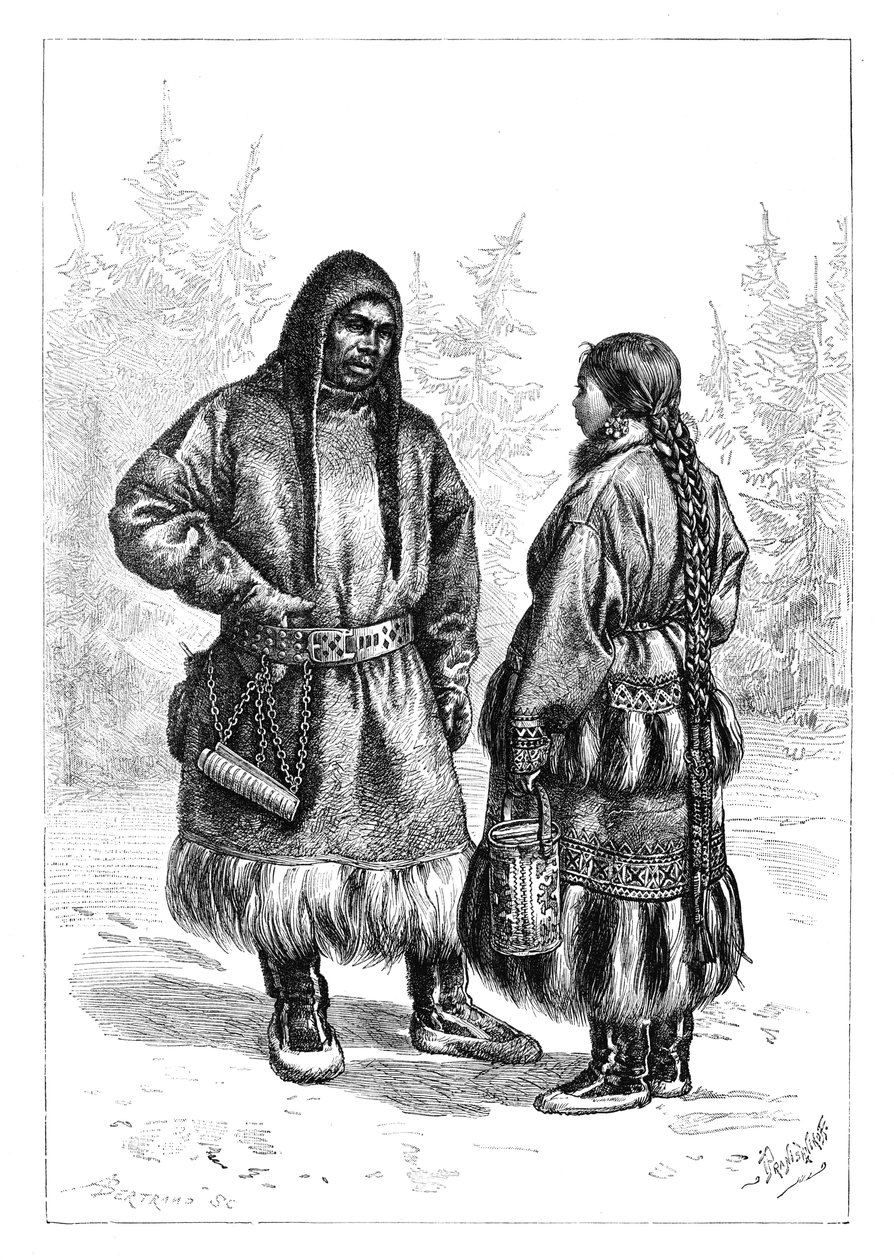 زوجين أوستياك ، آسيا ، 1895 بواسطة غير معروف