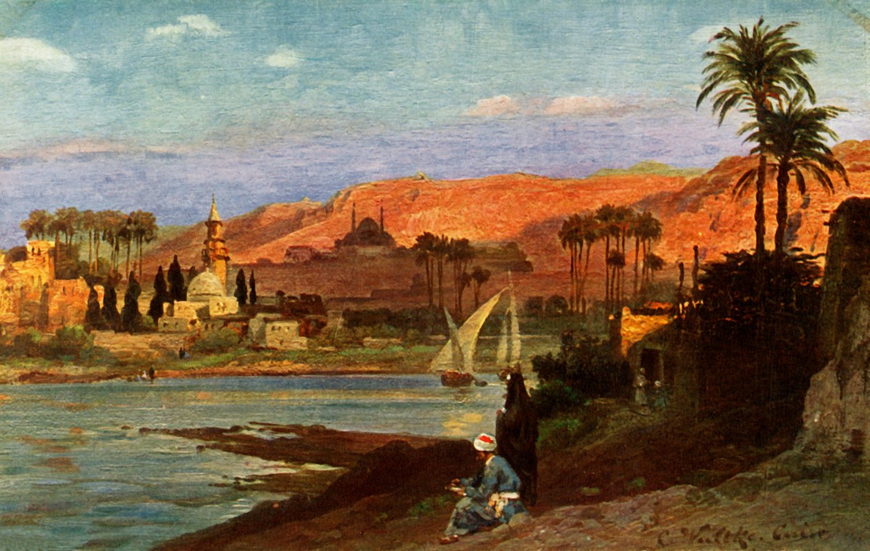 أمسية في الجيزة ، c1918-c1939. بواسطة غير معروف