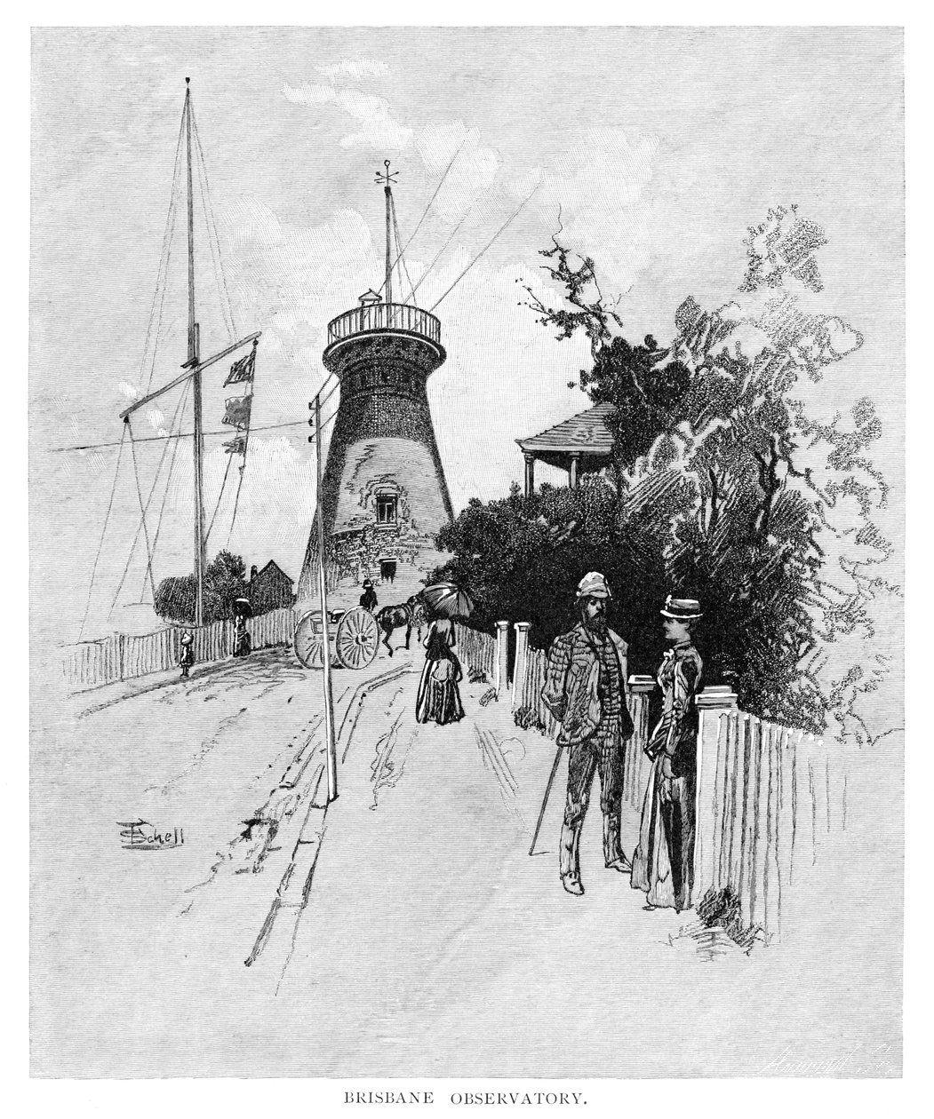مرصد بريسبان ، 1886 بواسطة غير معروف