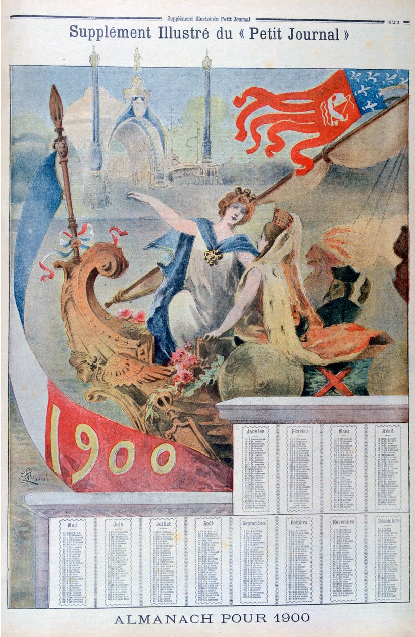 التقويم لعام 1900 بواسطة غير معروف