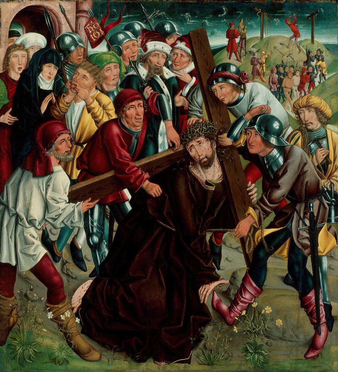 المسيح يحمل الصليب ، ج. 1490. بواسطة غير معروف