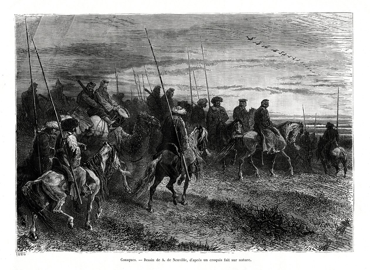 القوزاق 1886 بواسطة غير معروف