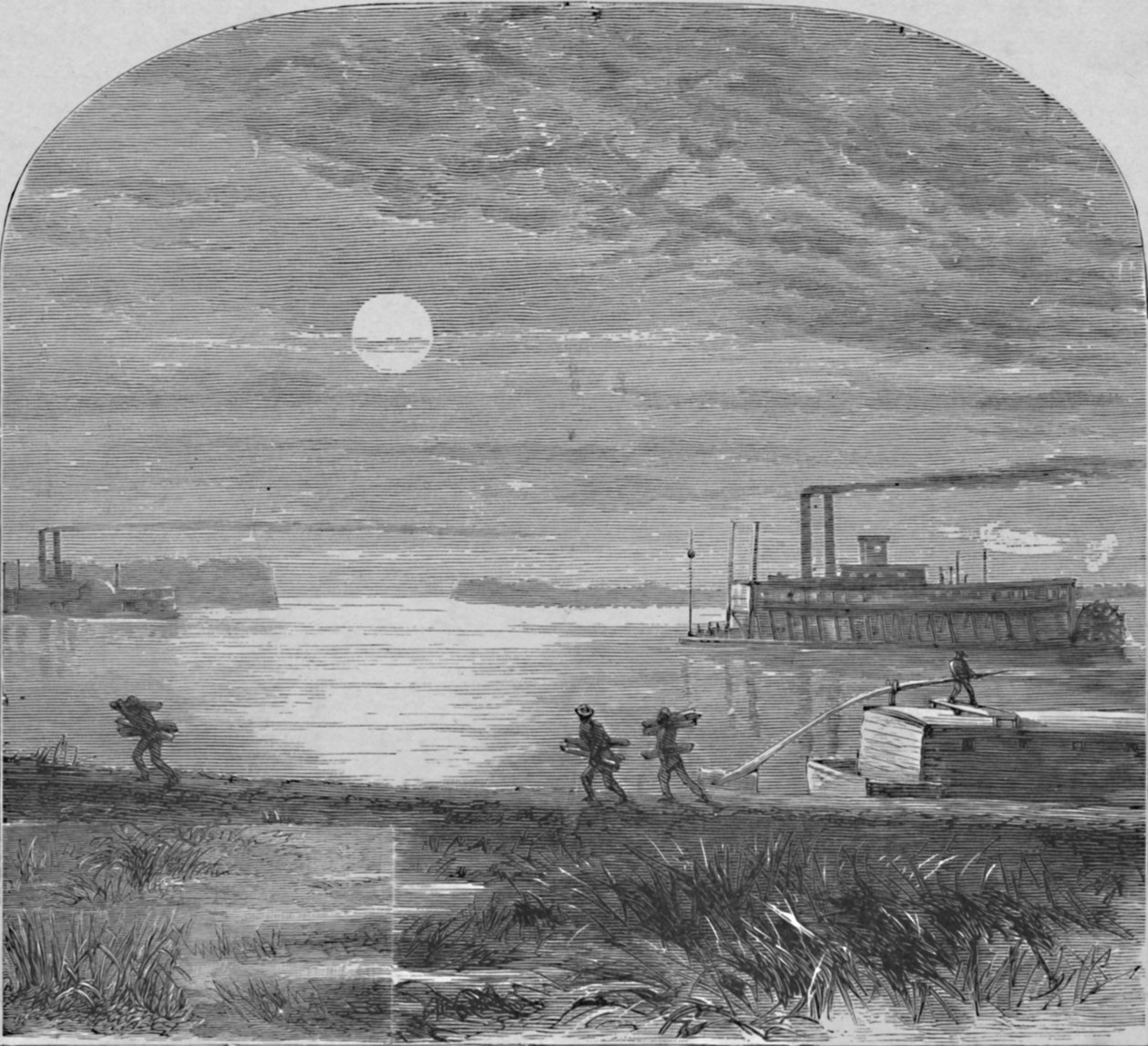 أسفل المسيسيبي ، 1883 بواسطة غير معروف