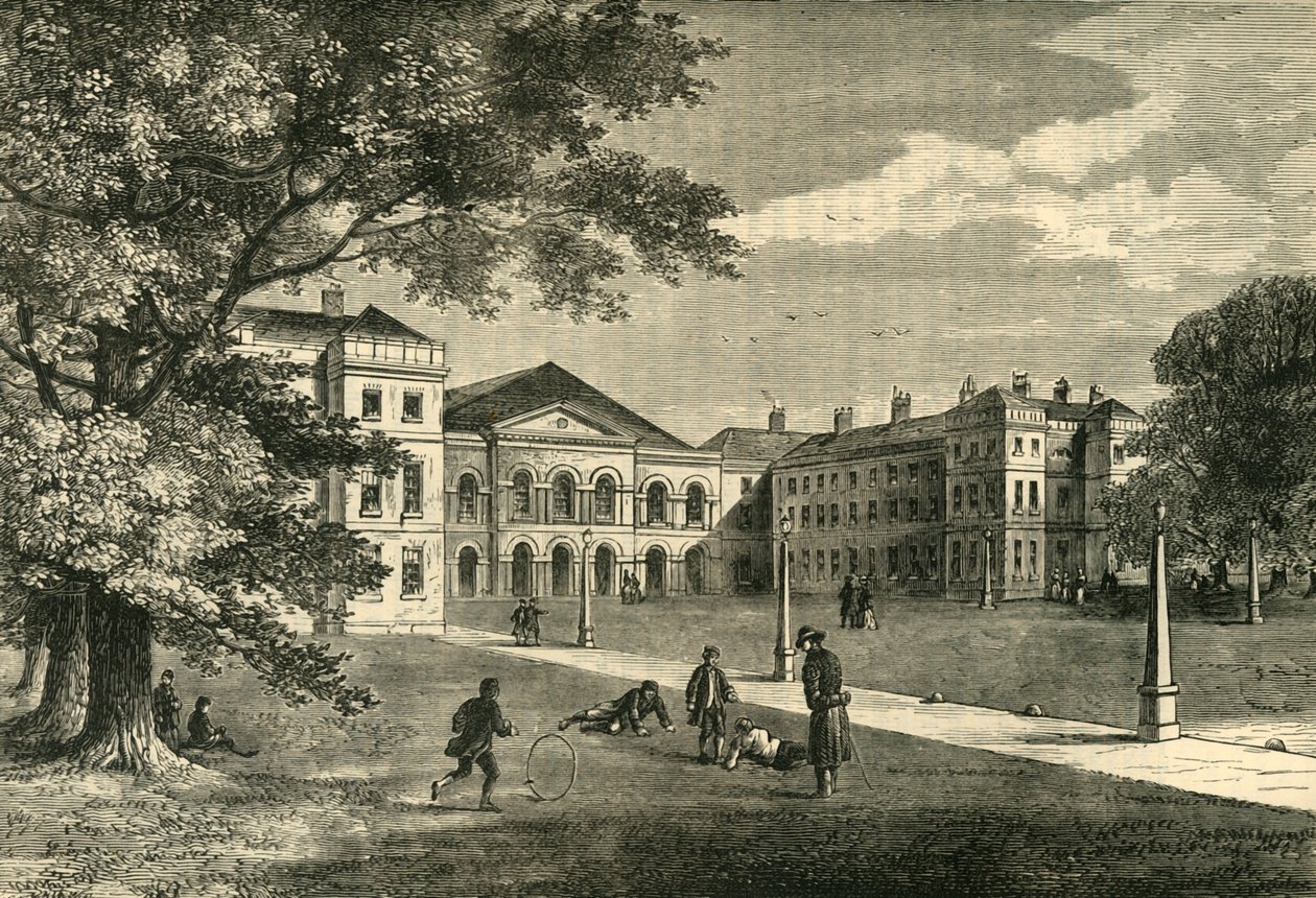 أمام مستشفى Foundling ، c1876. بواسطة غير معروف
