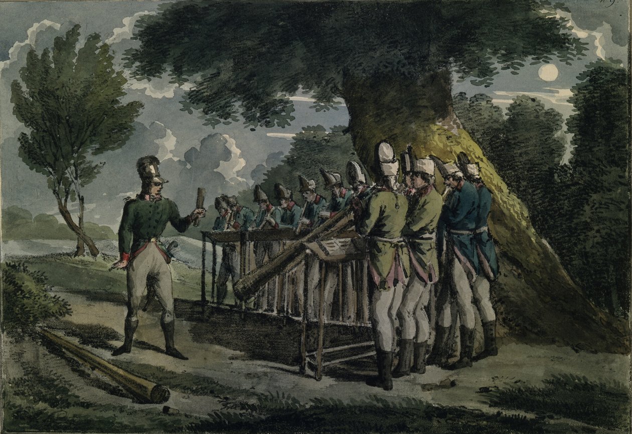 أوركسترا القرن ، كاليفورنيا 1820 بواسطة غير معروف