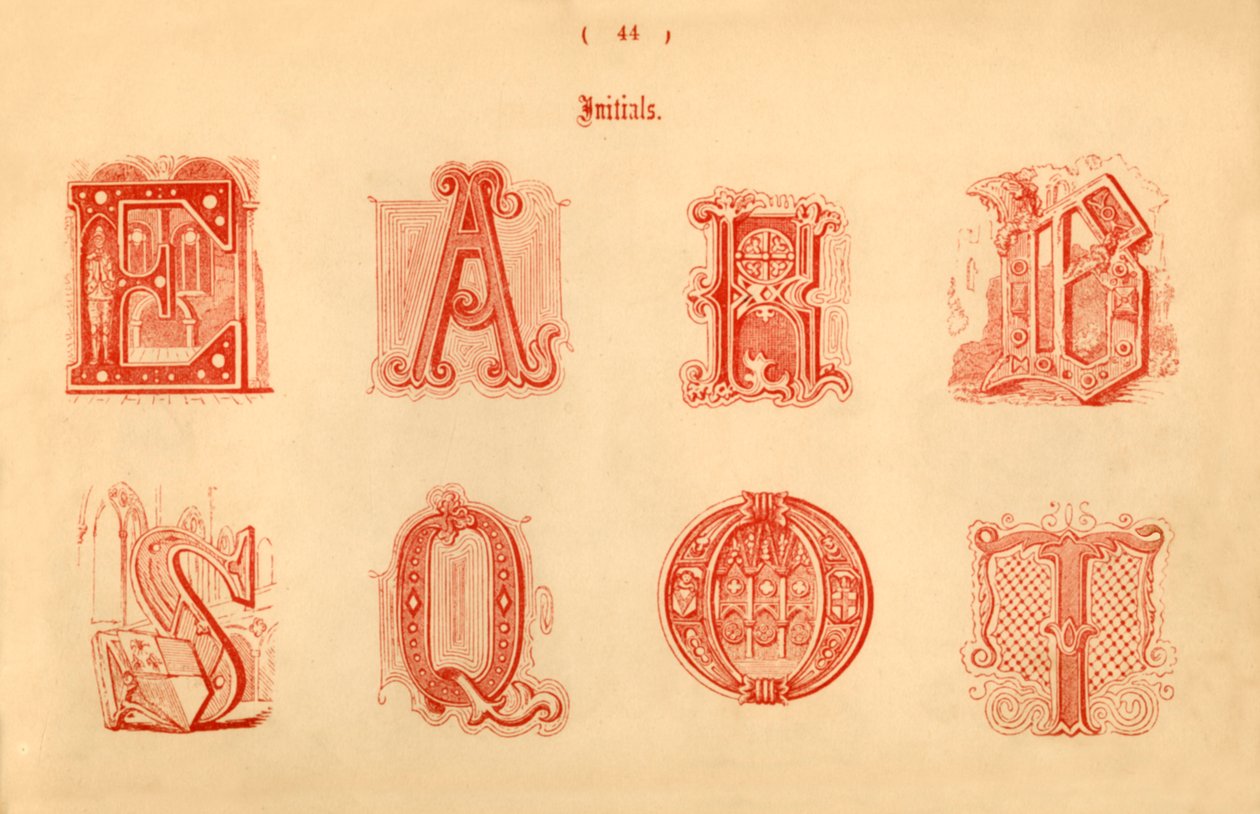 الأحرف الأولى ، 1862 بواسطة غير معروف