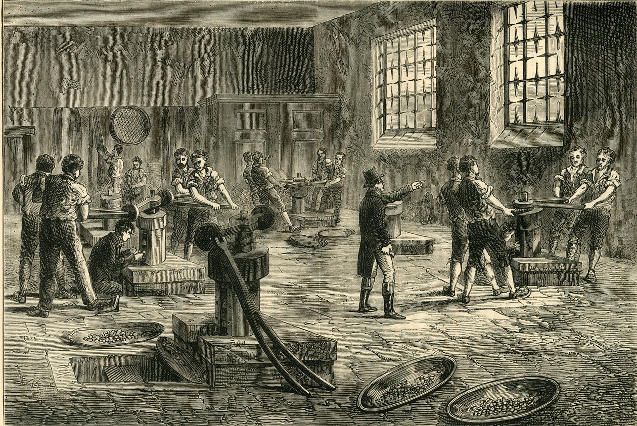 داخل النعناع ، c1872. بواسطة غير معروف