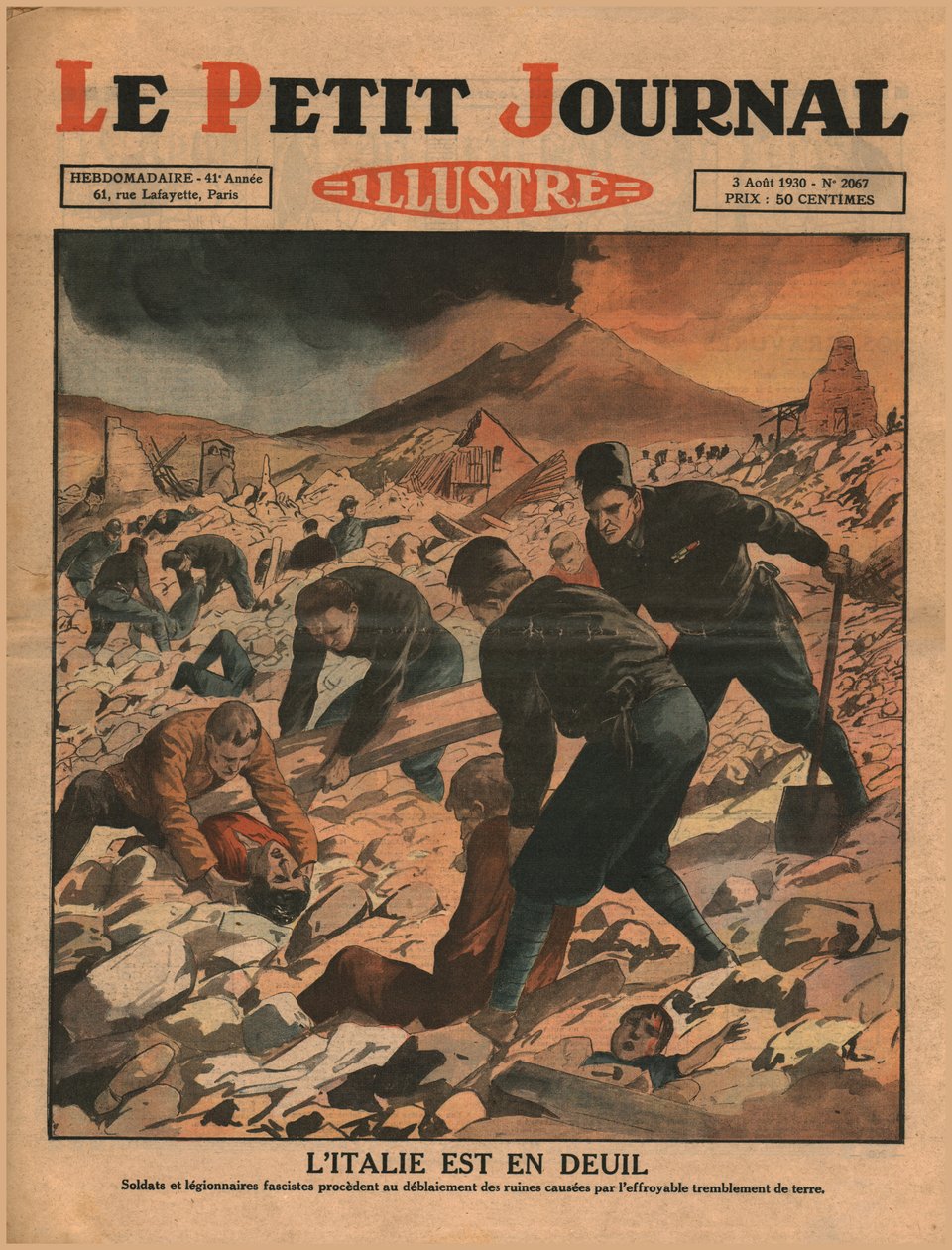 إيطاليا في حالة حداد ، 1930. بواسطة غير معروف