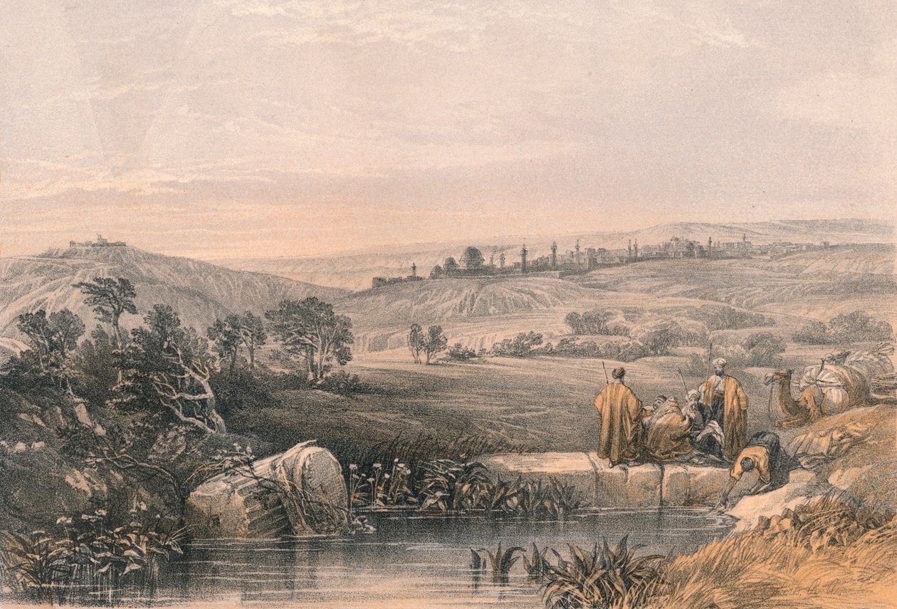 القدس من الشمال 1855. بواسطة غير معروف