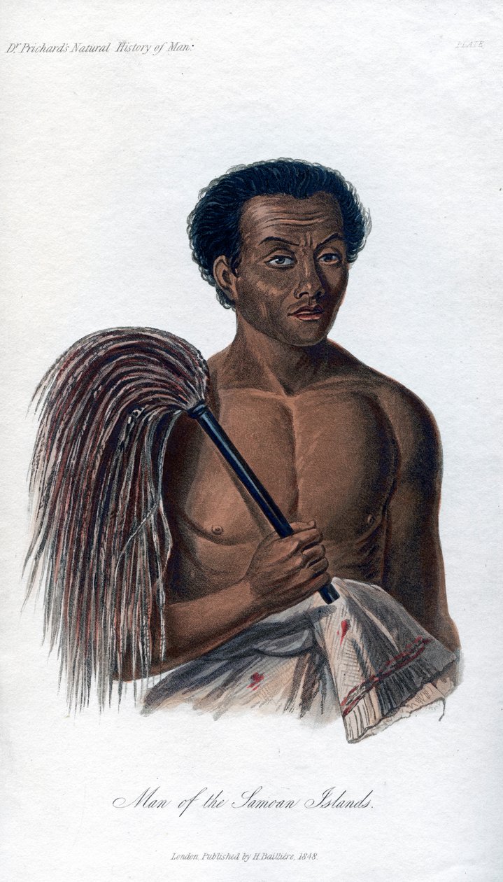 رجل من جزر ساموا ، 1848 بواسطة غير معروف