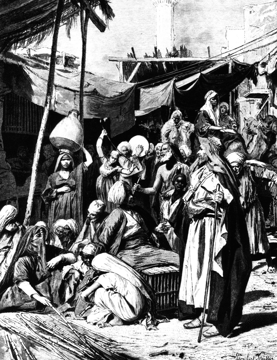 سوق بطنطة ، مصر ، 1880 بواسطة غير معروف