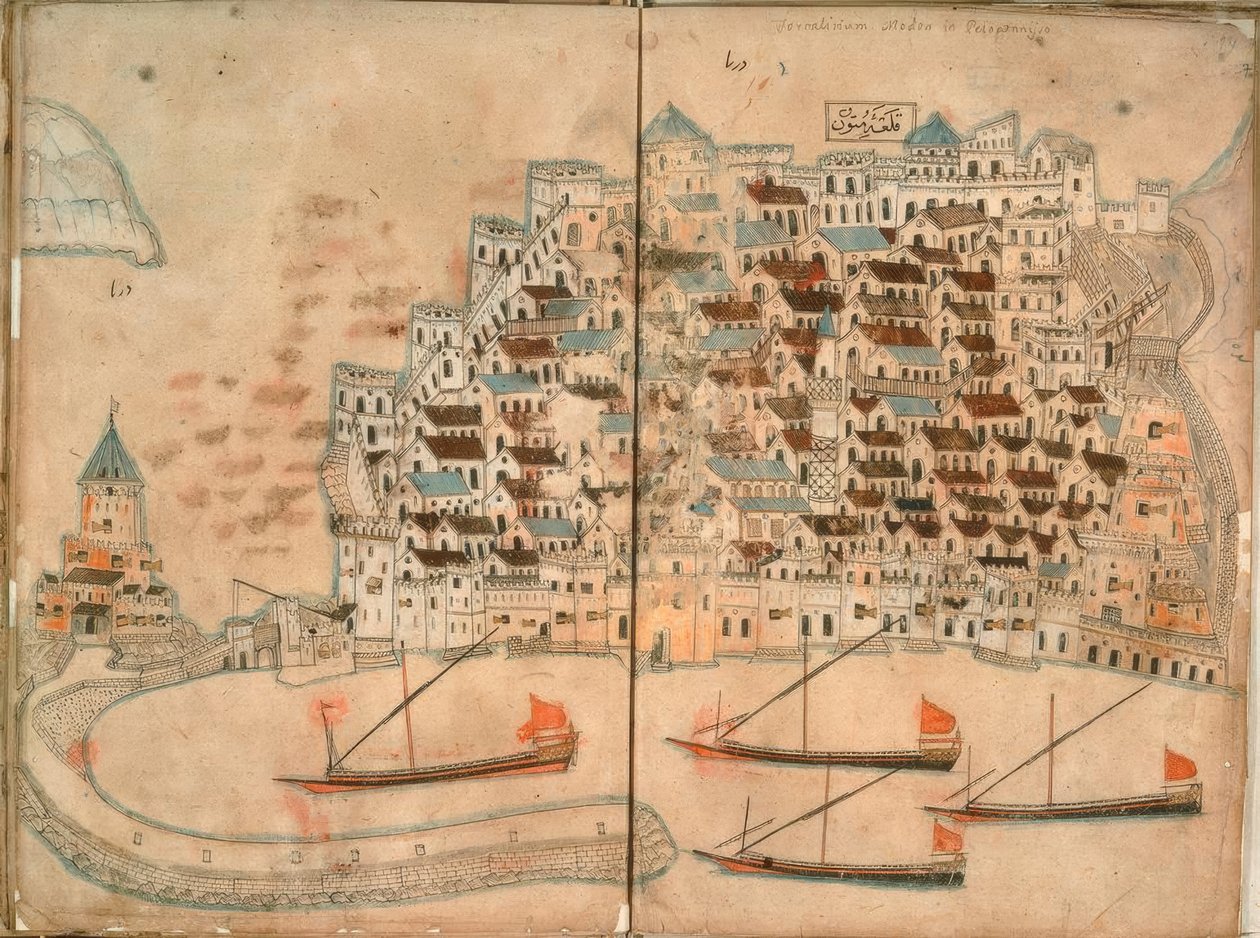 ميثون ، منظر - مصغر تركي بواسطة غير معروف