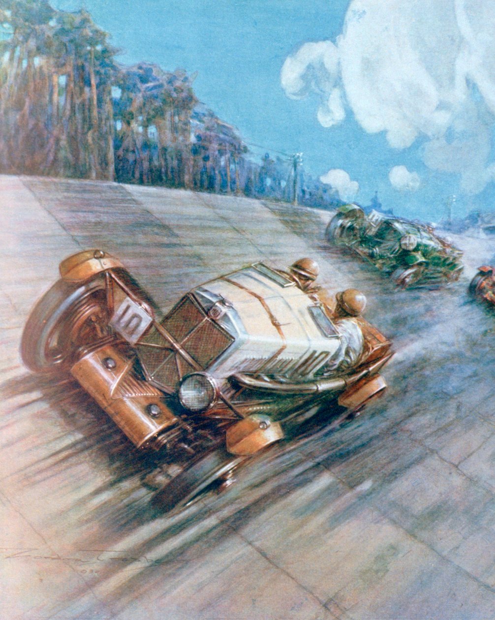 سباق السيارات ، 1930 بواسطة غير معروف