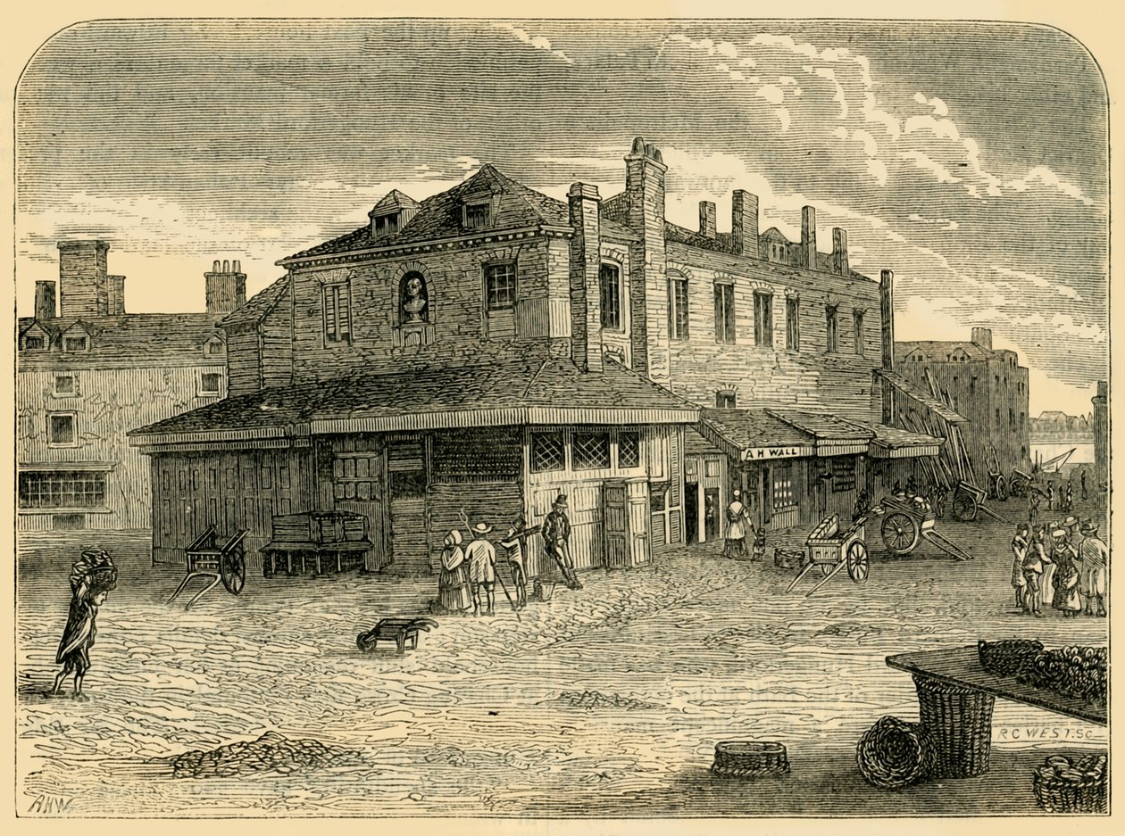 سوق Old Hungerford ، 1881. بواسطة غير معروف