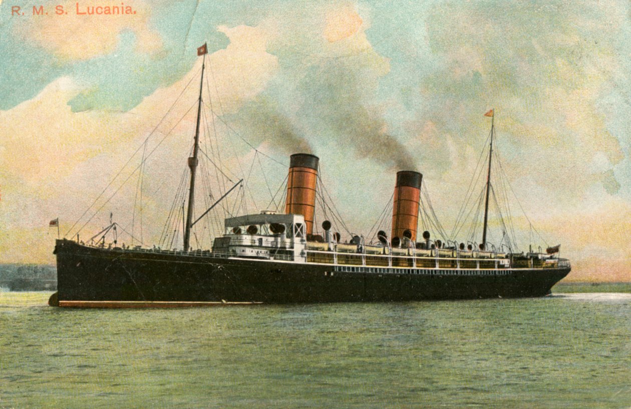 RMS Lucania ، c1905 بواسطة غير معروف