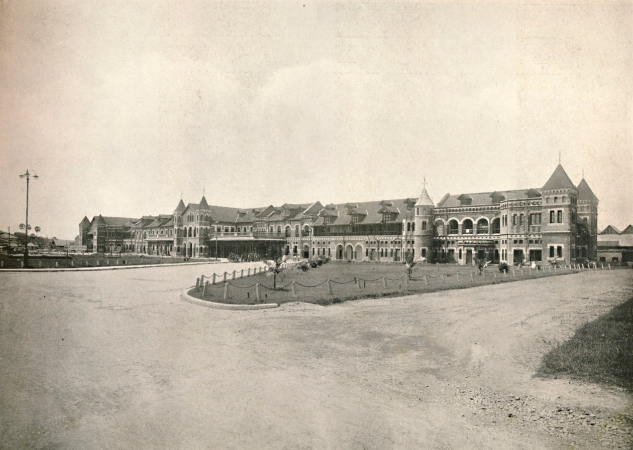 محطة سكة حديد رانجون ، 1900. بواسطة غير معروف