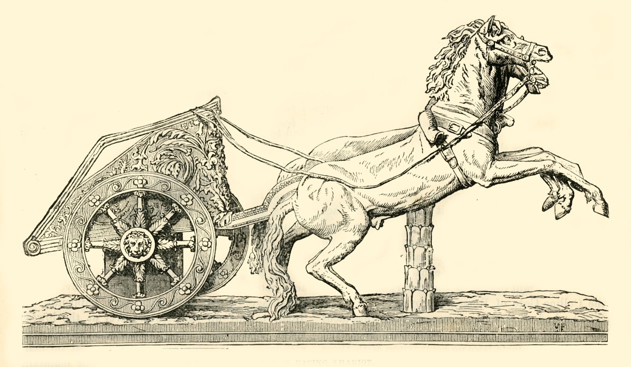 عربة سباق رومانية ، 1890. بواسطة غير معروف
