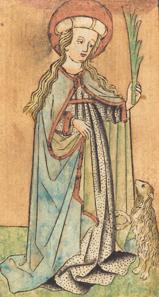 سانت أغنيس ، ج. 1450. بواسطة غير معروف