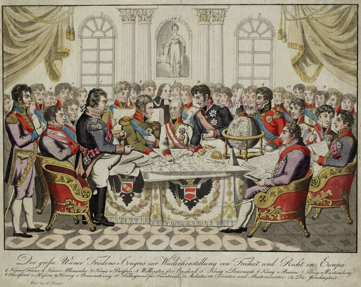 مؤتمر فيينا ، ج. 1815 بواسطة غير معروف