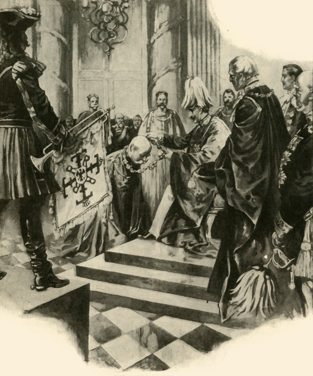 محكمة القيصر ، 1910. بواسطة غير معروف