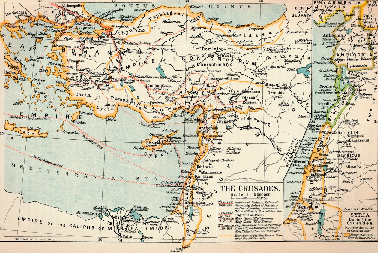 الحروب الصليبية c1906 ، 1907 بواسطة غير معروف