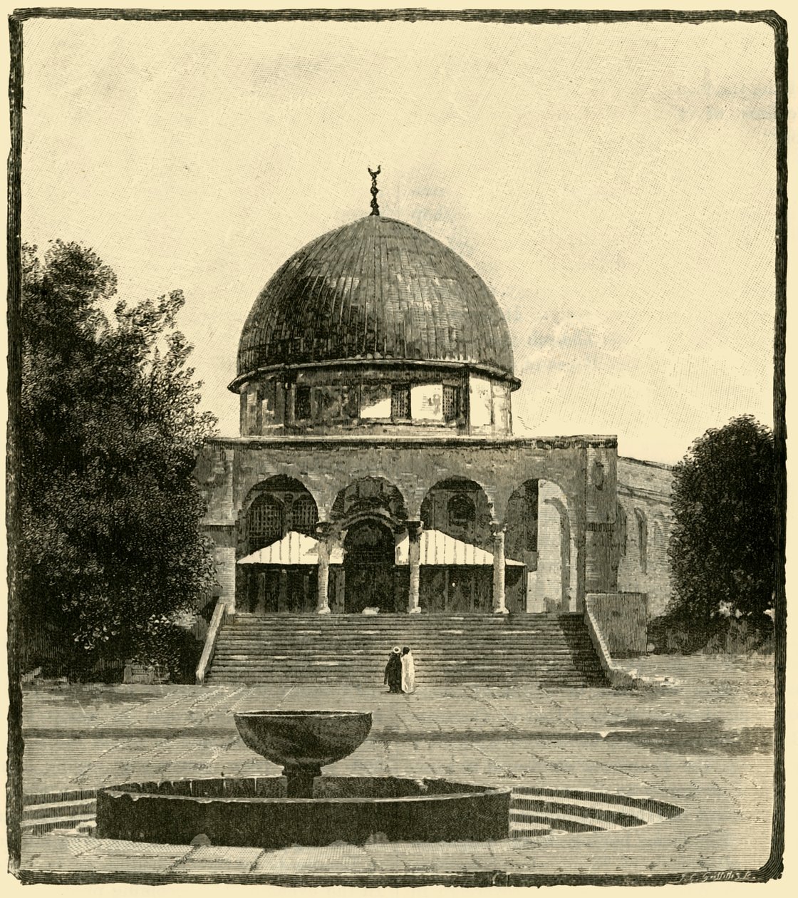 قبة الصخرة ، القدس ، 1890. بواسطة غير معروف