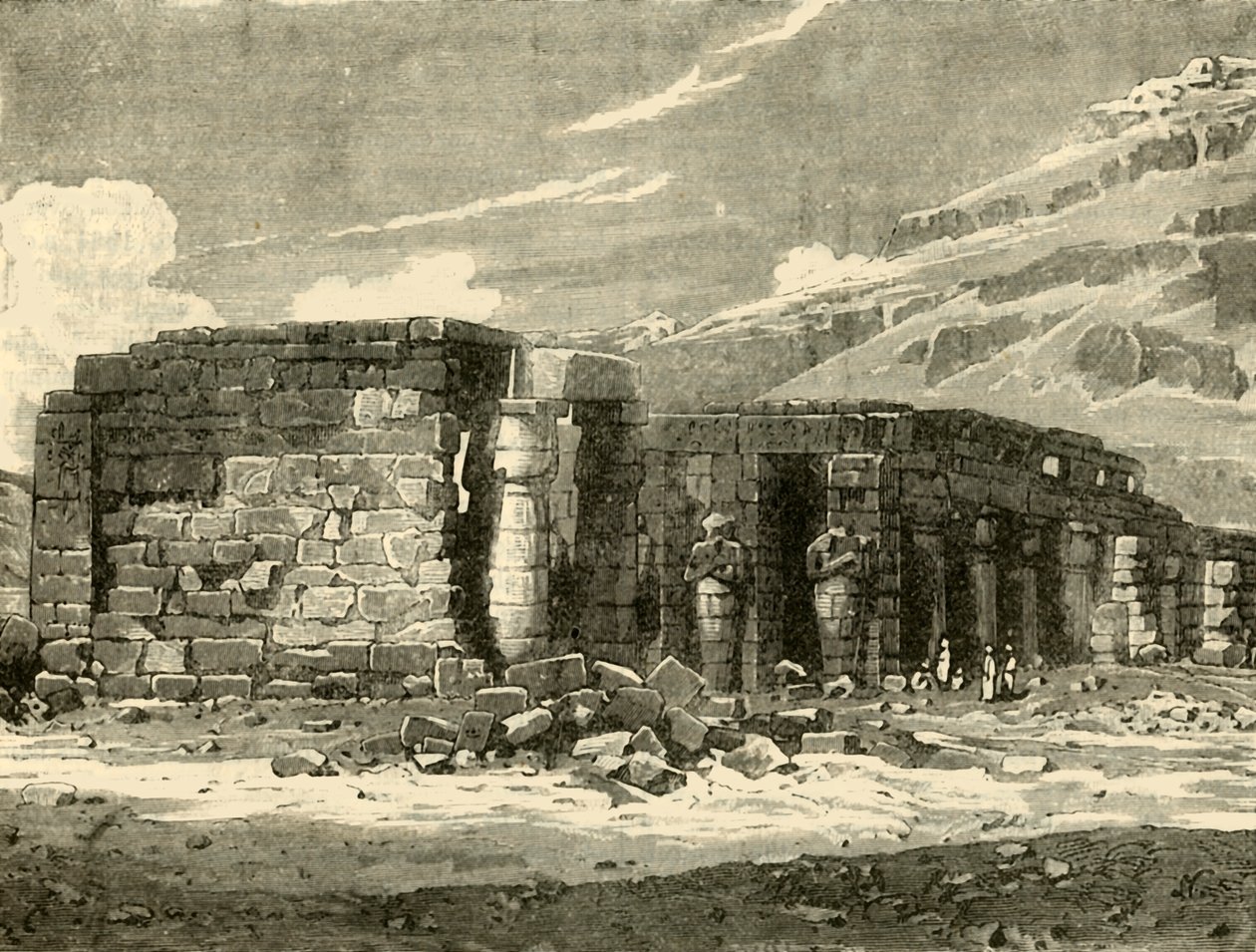 Memnonium في طيبة ، 1890. بواسطة غير معروف