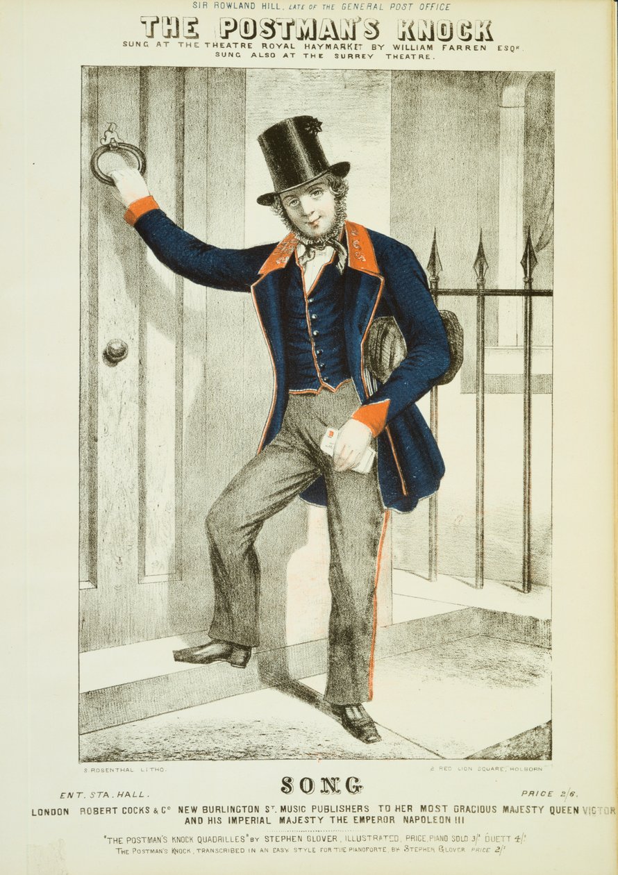 سعاة Postmans c1855. بواسطة غير معروف