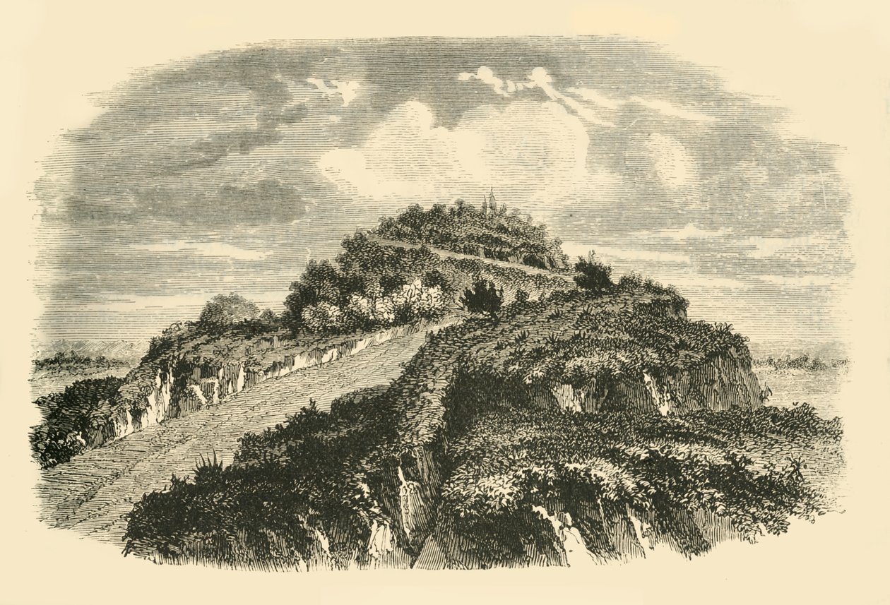 هرم Cholula ، 1890. بواسطة غير معروف