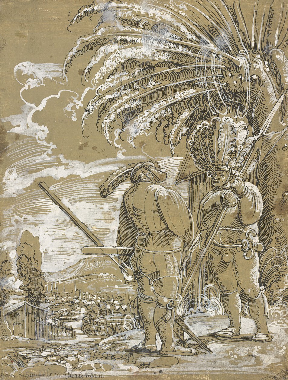 اثنان Landsknechts ، ج. 1520 بواسطة غير معروف