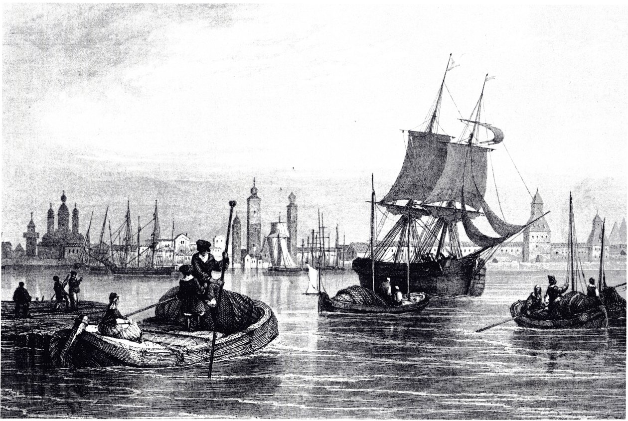منظر لأرخانجيلسك ، 1835 بواسطة غير معروف