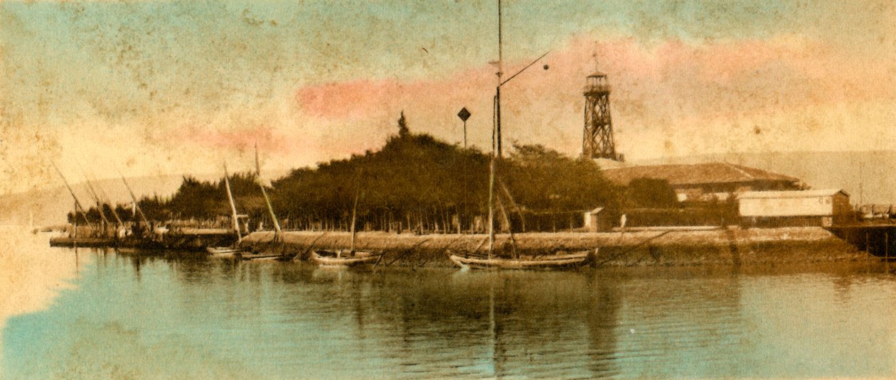 منظر لميناء توفيق c1918-c1939. بواسطة غير معروف