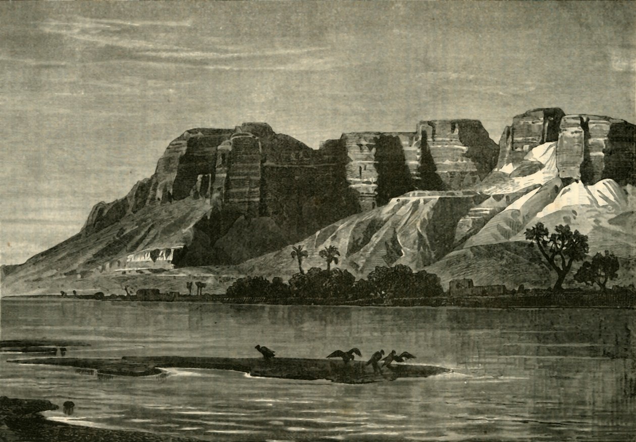منظر على النيل ، 1890. بواسطة غير معروف