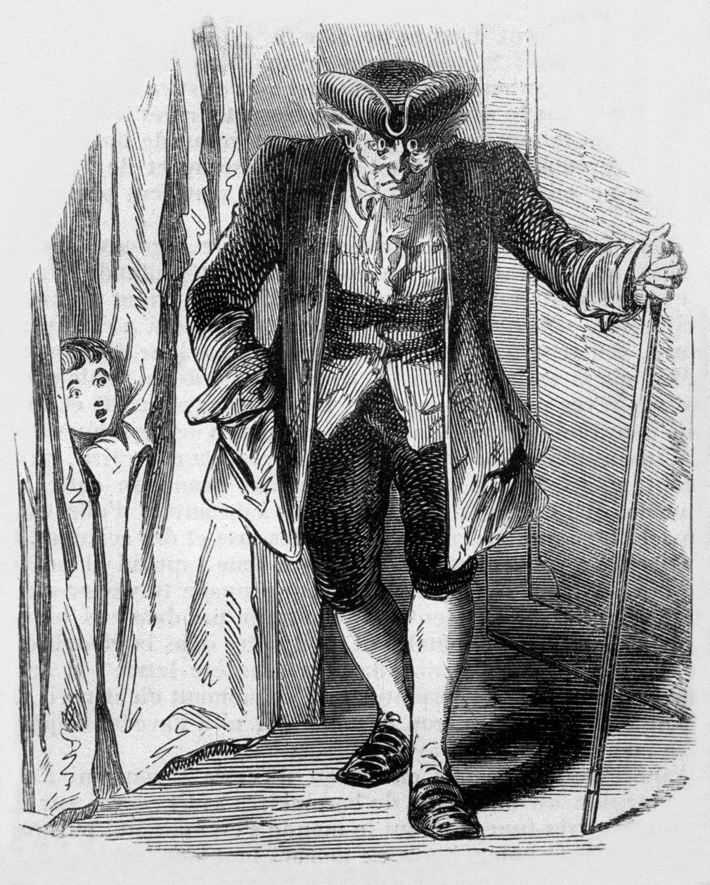 The Sandman ، Coppelius ، رسم توضيحي من قصة قصيرة كتبها ETA Hoffmann من The Night Pieces ، 1817 نقش بواسطة غير معروف غير معروف