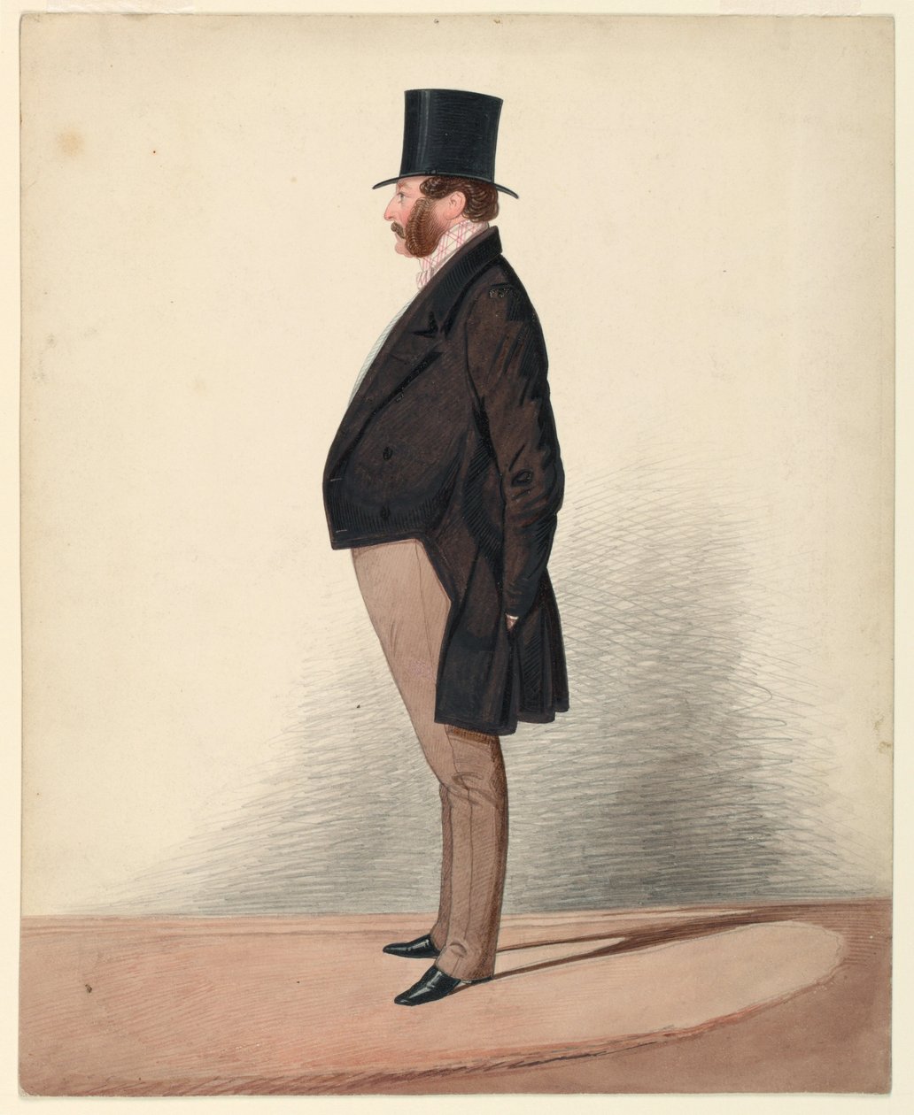 رسم ، صورة لرجل مجهول ، 1870-1880 بواسطة غير معروف
