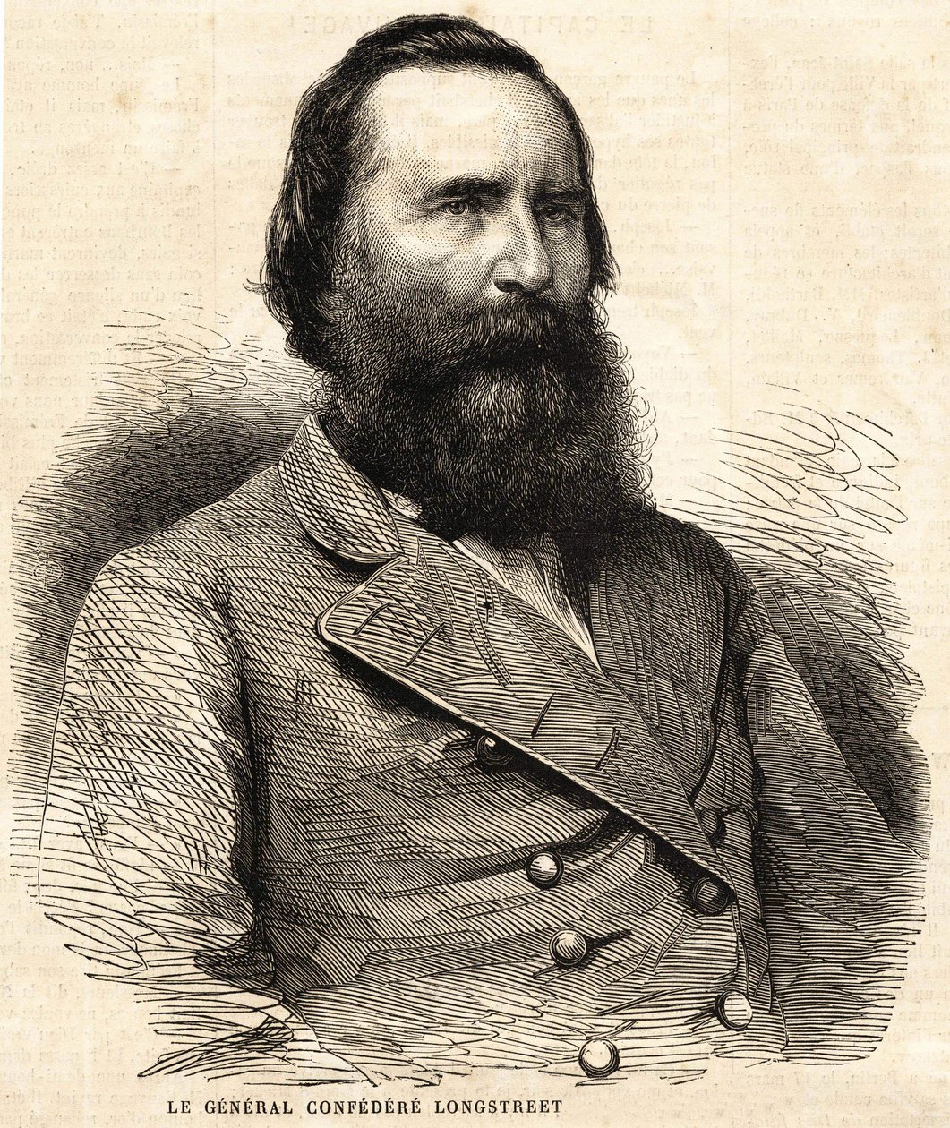 الجنرال الكونفدرالي جيمس لونجستريت (1821 - 1904). بواسطة فنان غير معروف