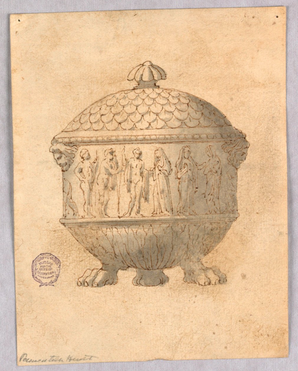 تصميم ل Tureen بواسطة فنان غير معروف