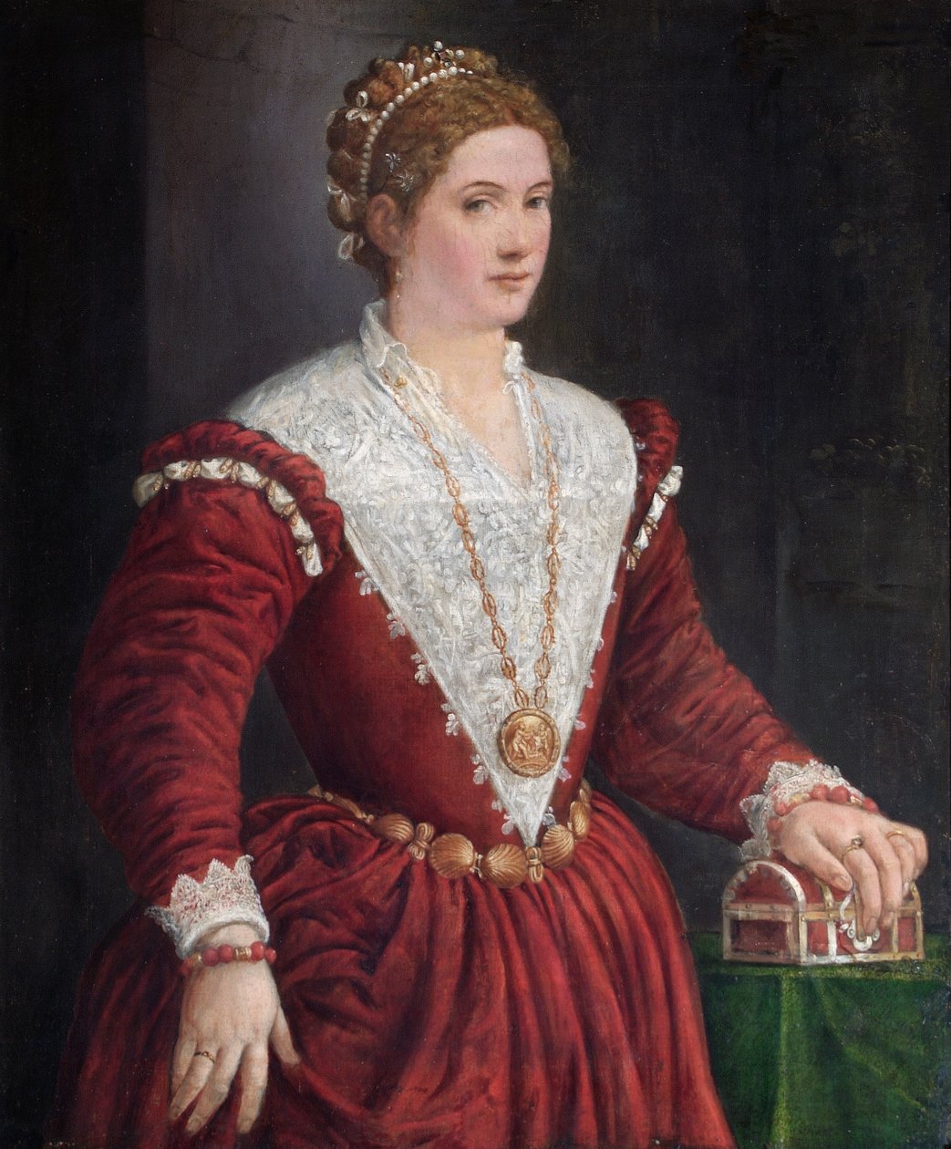 صورة لسيدة مجهولة ، c1560s بواسطة مدرسة البندقية