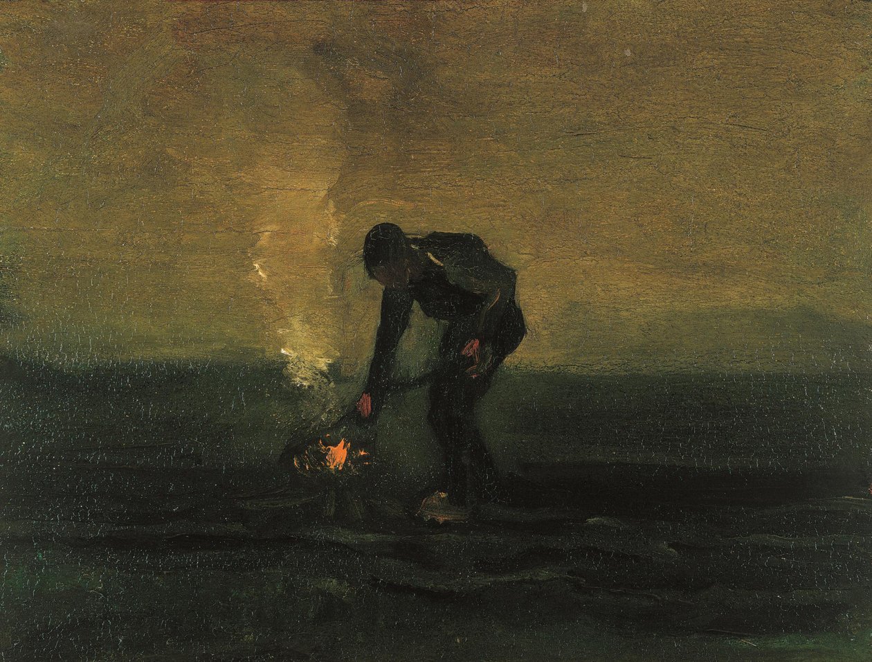 الحشائش المحترقة للفلاحين ، 1883. بواسطة فنسنت فان جوخ