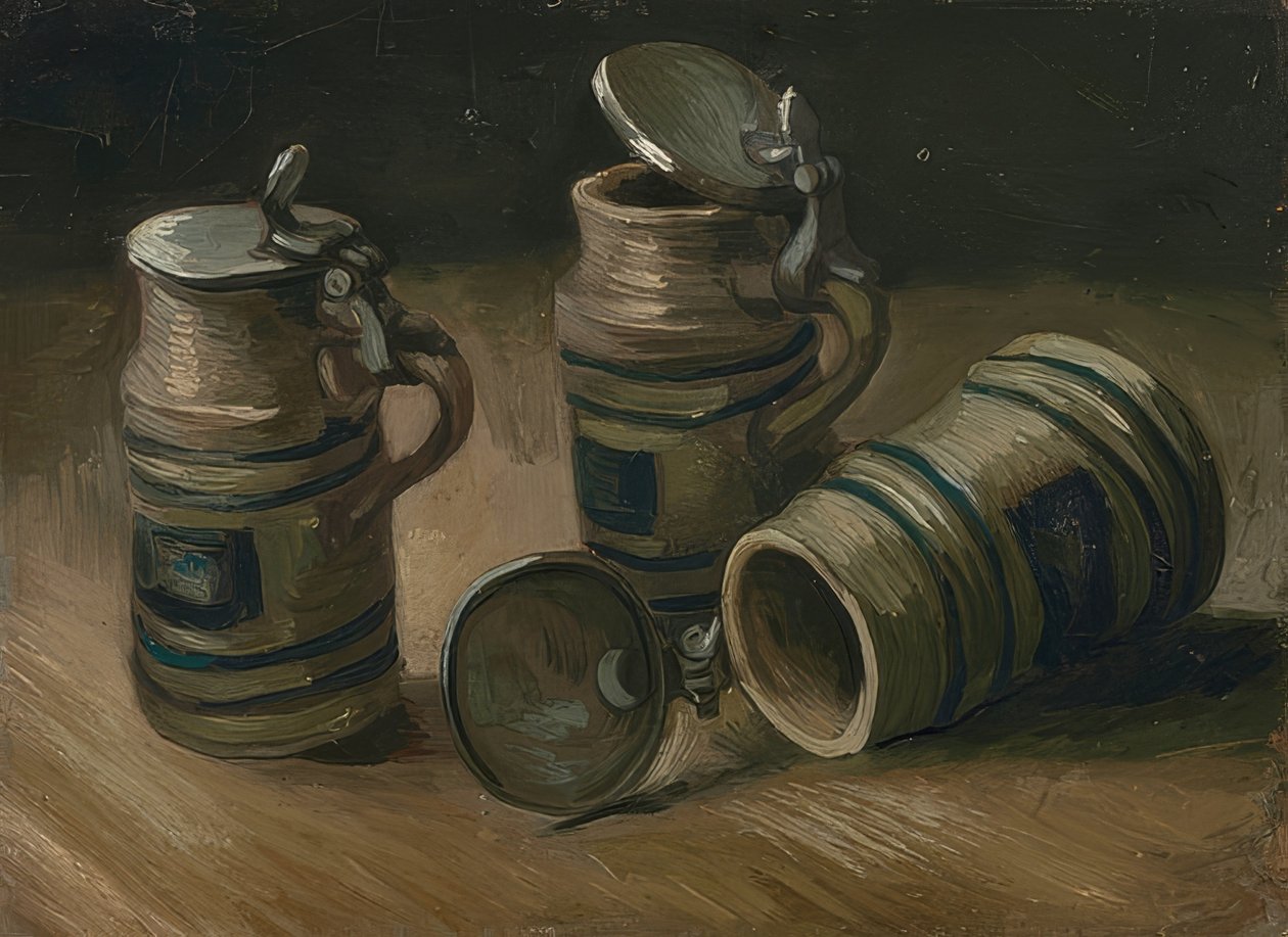 أكواب البيرة. 1885 بواسطة فنسنت فان جوخ