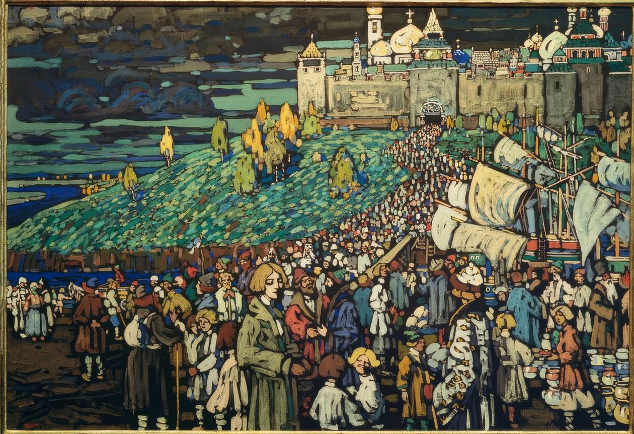 وصول التجار بواسطة فاسيلي كاندينسكي