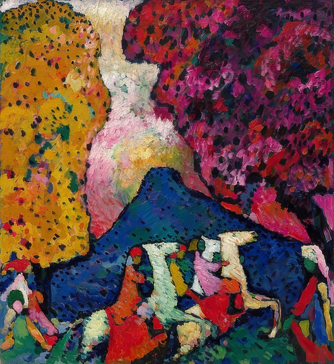 الجبل الازرق. 1908-09 بواسطة فاسيلي كاندينسكي