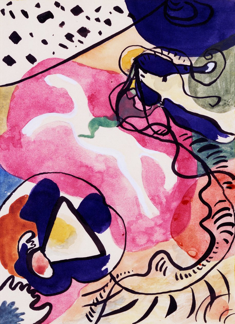 Study for Blue Knight بواسطة فاسيلي كاندينسكي